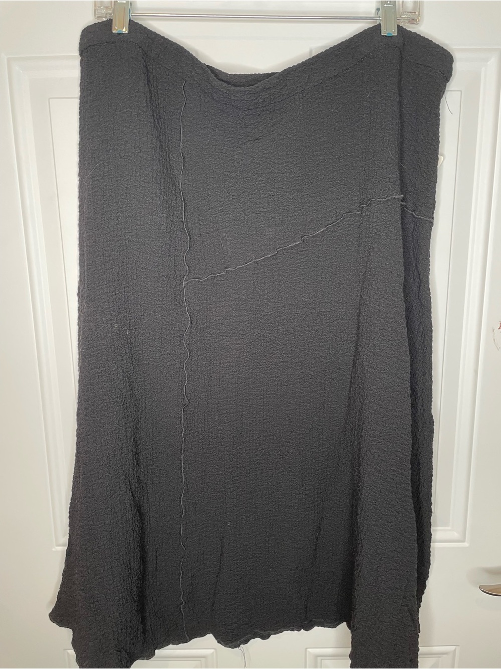 NWT $54 Alfred Dunner Black Textured Maxi Skirt Size XL